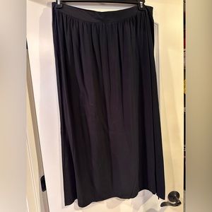 Black rayon skirt